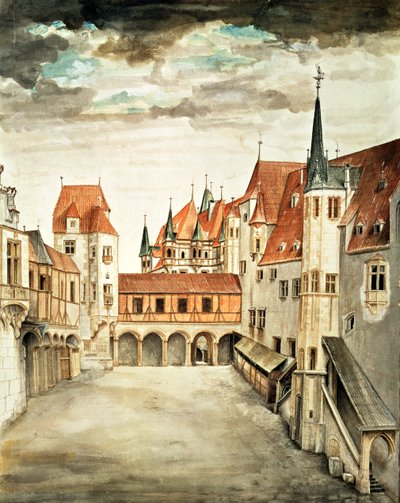 Castle Courtyard, Innsbruck by Albrecht Dürer